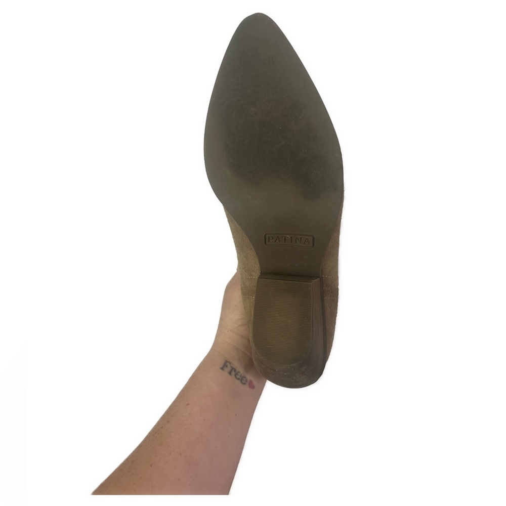 Tan Suede Ankle Boots - Picture 5 of 8